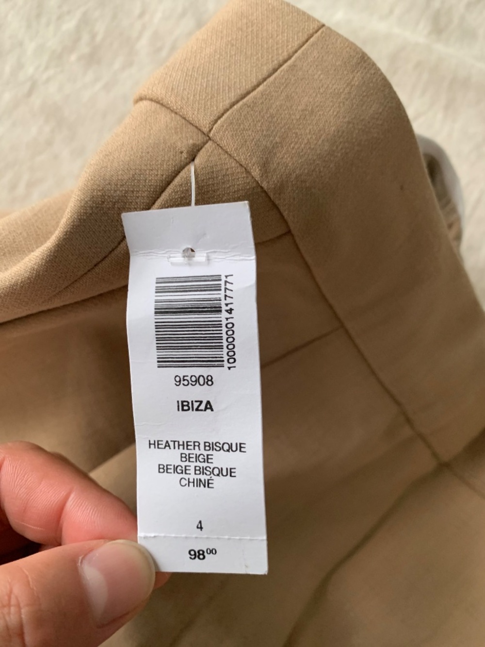 Wilfred shorts in Heather Oat Beige Women's size 4 - Picture 3 of 4